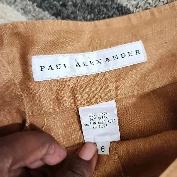Paul Alexander Vintage Linen Skirt Set – Size 6 - Picture 10 of 15